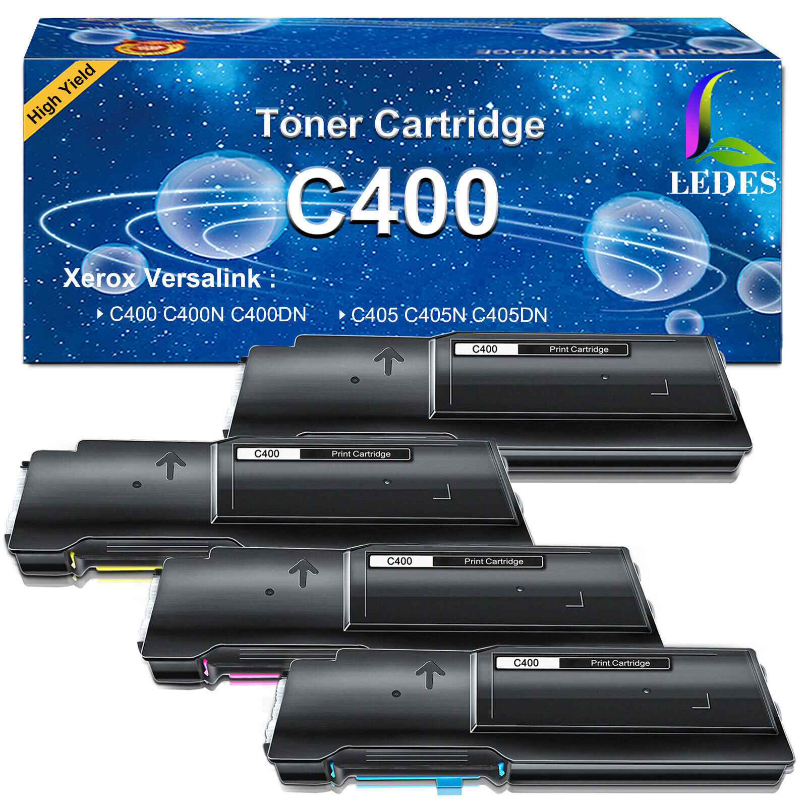 4 Pack Color Laser Toner Cartridge for Xerox VersaLink C400DN C400N C405DN C405N