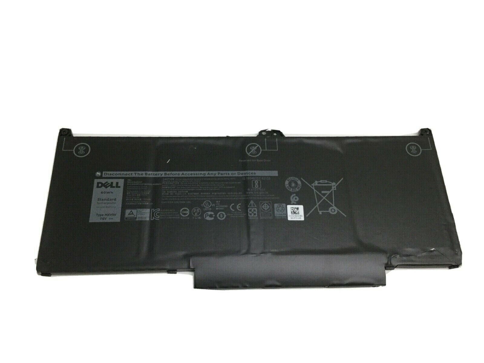NEW Genuine OEM MXV9V Battery Dell Latitude 7300 7400 5VC2M N2K62 5300 7.6V 60Wh