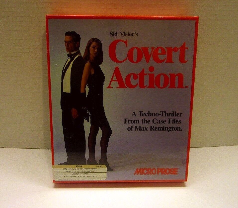 RARE Covert Action by MicroProse for Commodore Amiga - NEW Sealed
