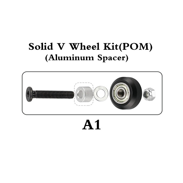 Wholesale Solid/Dual/Mini V Wheel Kit For V-Slot Linear Rail CNC 3D Printer