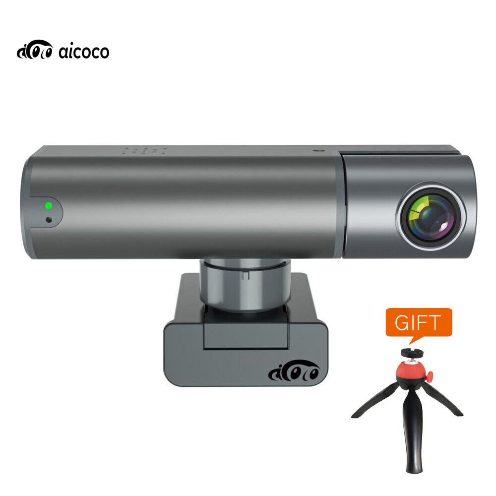 AICOCO Smart Live Streamcam Webcam Gesture Control AI 2K HD USB Computer Camera