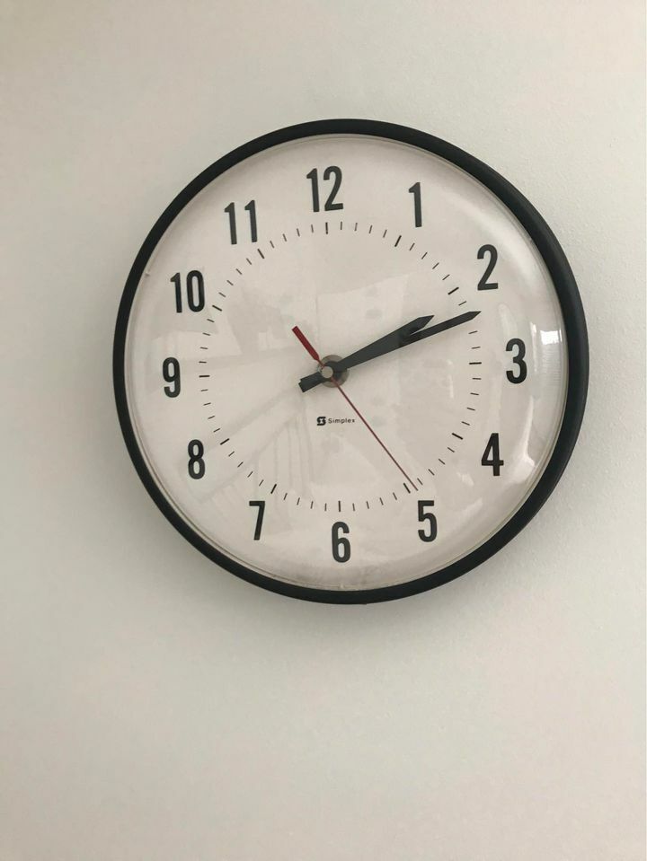 Simplex School Wall Clock- AA battery