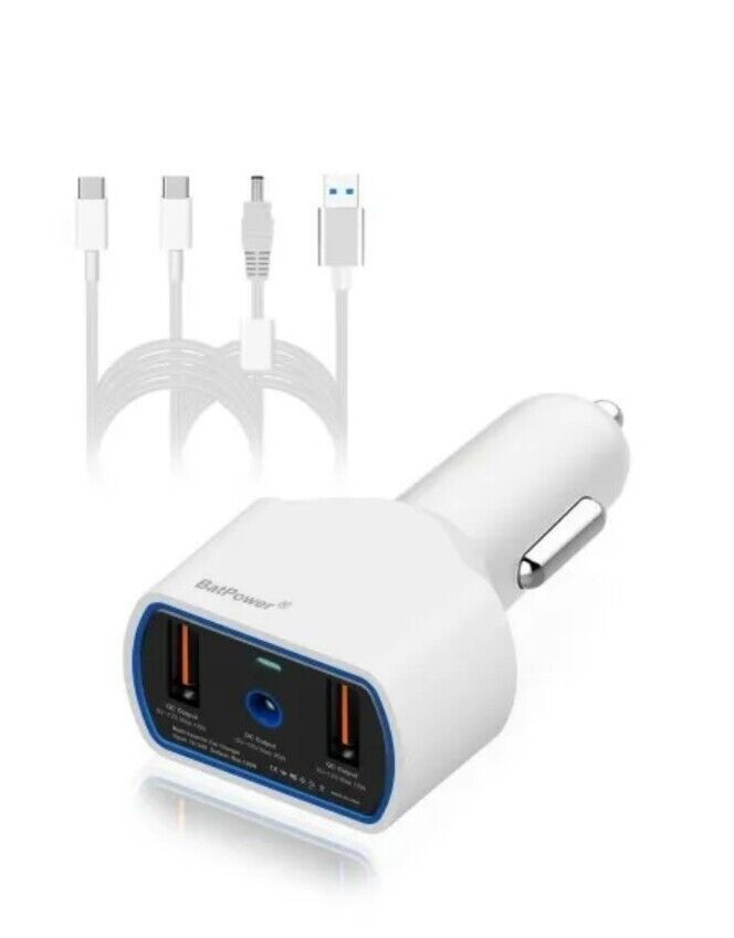 BatPower 120W 87W MacBook Pro USB C Car Charger Charging Charge Station Type C
