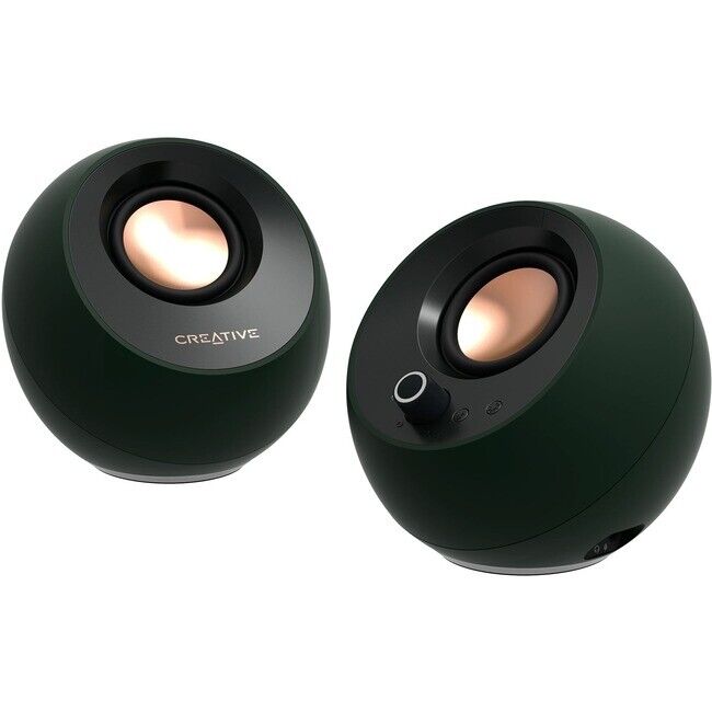 Creative Pebble Pro 2.0 Portable Bluetooth Speaker System 10W Alpine Green