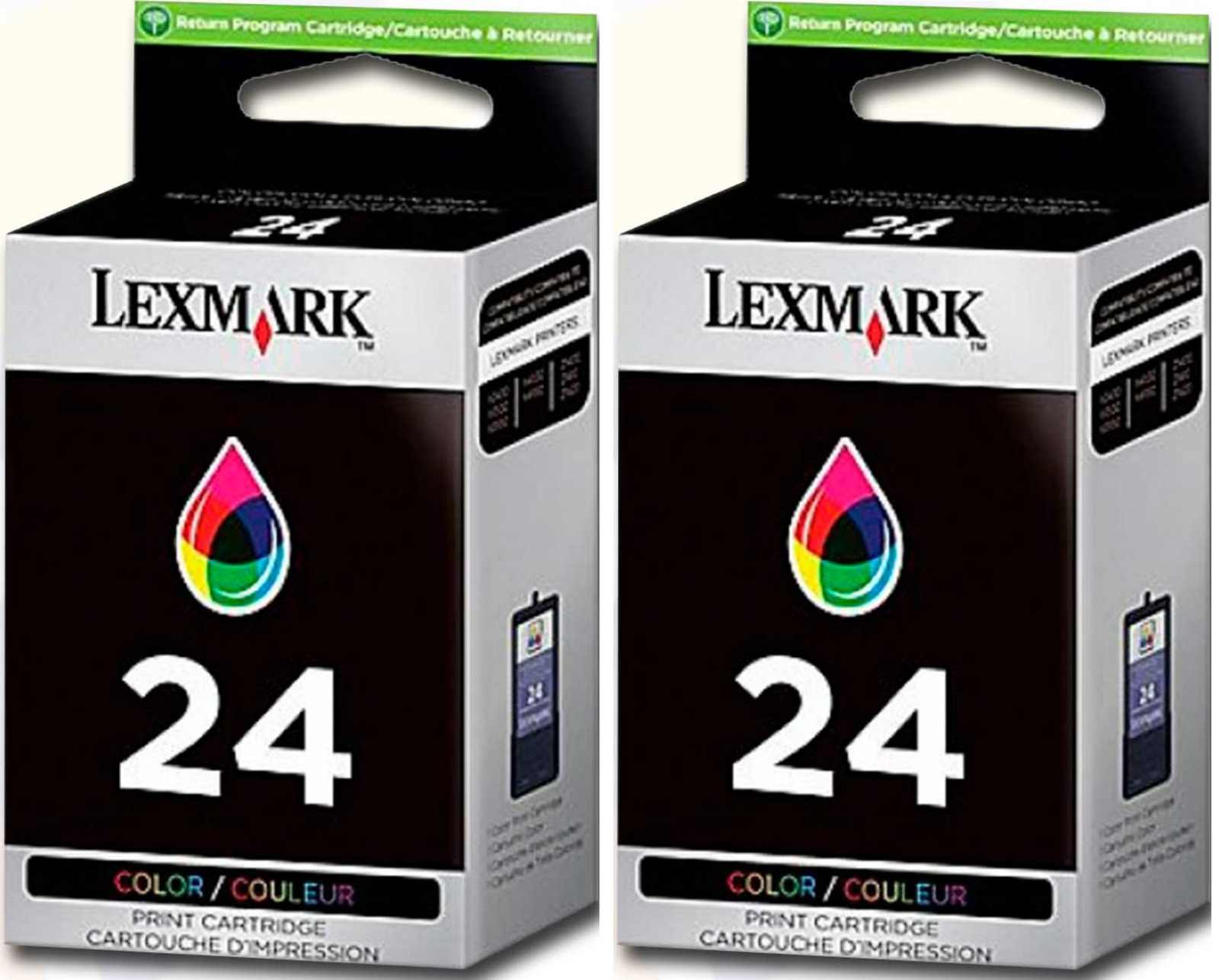 New Genuine Lexmark 24 2PK Box X Series X4530 Z Series Z1410 Z1420