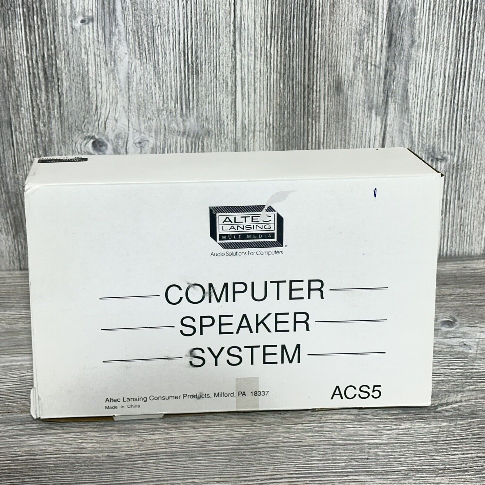 Altec Lansing Computer Speaker System ACS5 PC Multimedia Speakers Vintage