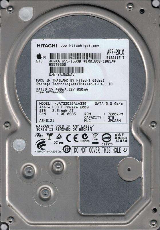 Hitachi GST Ultrastar A7K2000 0F10452/HUA722020ALA330 2TB 7200 RPM 32MB Cache S