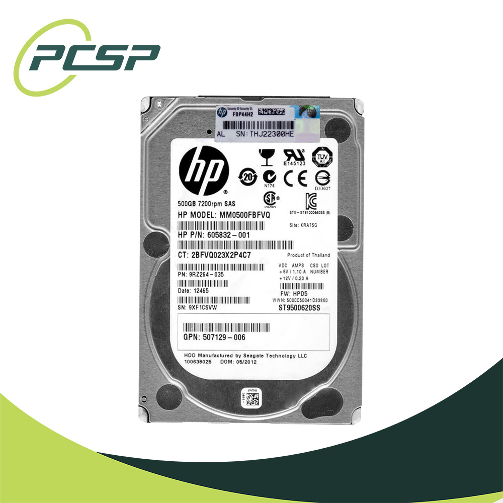HP Seagate MM0500FBFVQ 500GB SAS 7.2K 2.5\