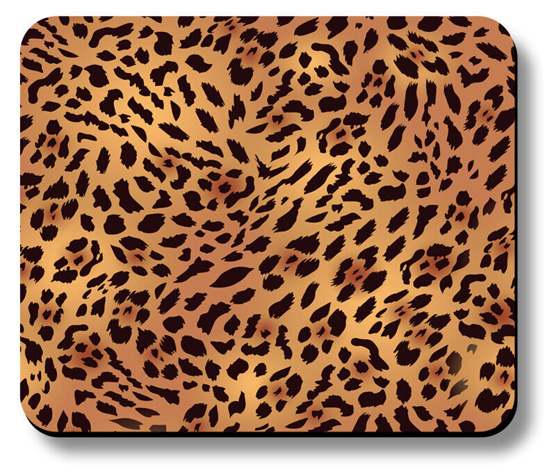 Mouse Pad Art Print Leopard Design Pattern Animal Non-Slip 1/8in or 1/4in Thick