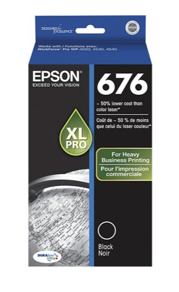 Epson - 676 XL High-Yield Ink Cartridge - Black