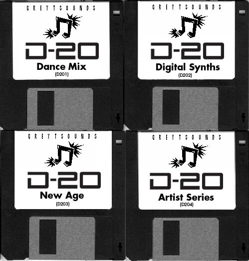 Roland D-20 / D20 4-disk synth patch set