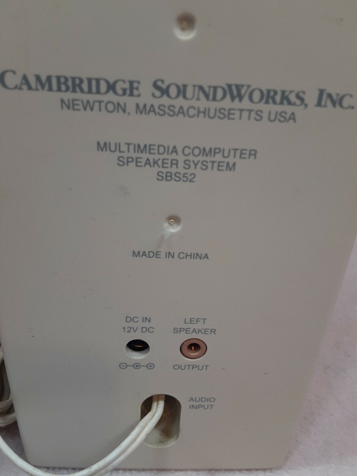 Cambridge Soundworks Multimedia Computer Speaker SBS52