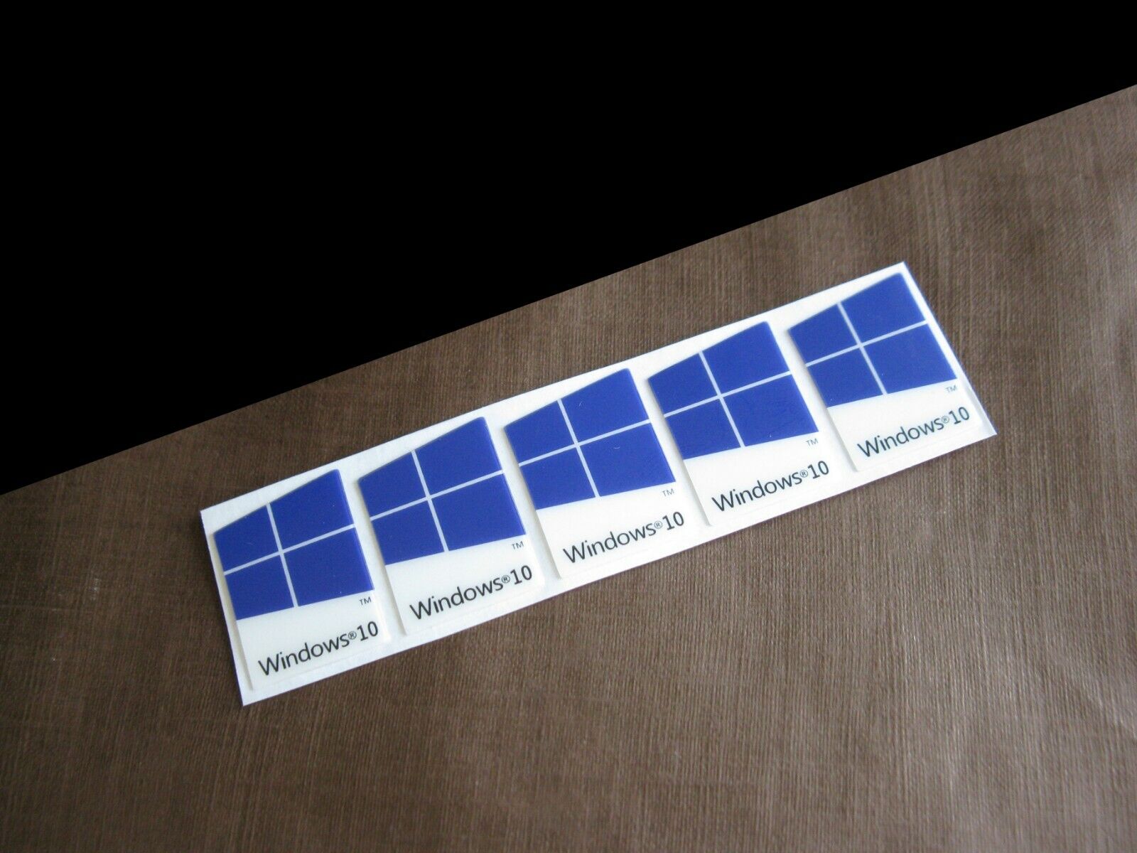 5 PCS Window 10 DARK Blue Color Badge Logo Decal Sticker 16mm x 23mm