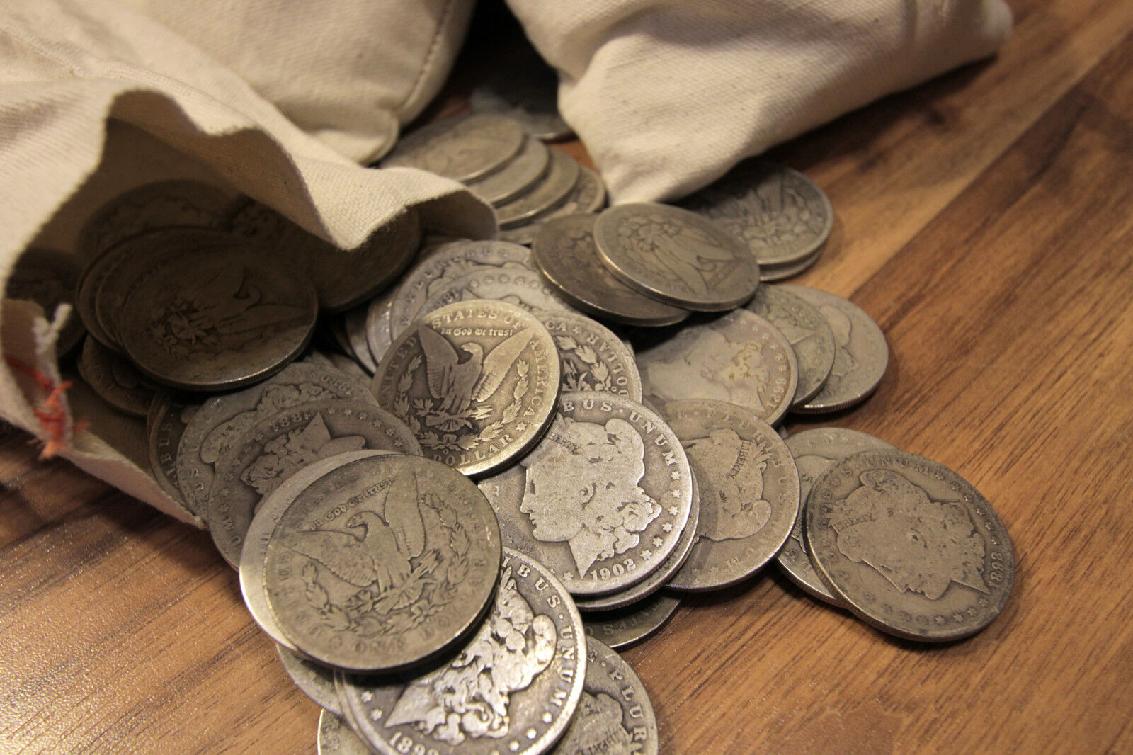 Survival Money 1878-1904 Morgan Dollar 90% Silver Circulated Mixed Lot Coin
