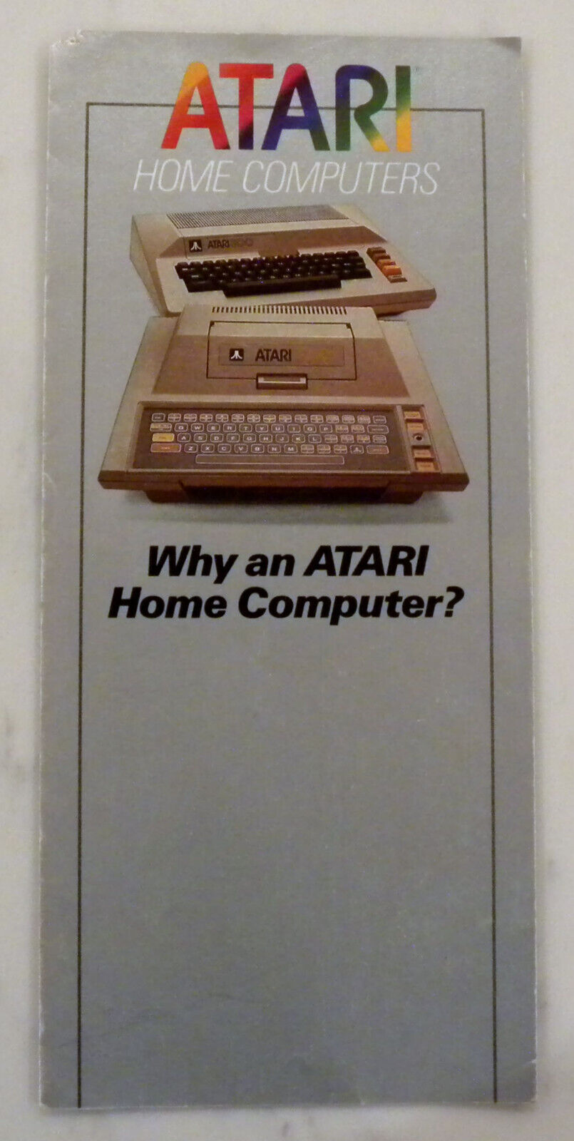 ATARI Home Computers Product Pamphlet 400/800/1200XLXE/XEGS/830/820  