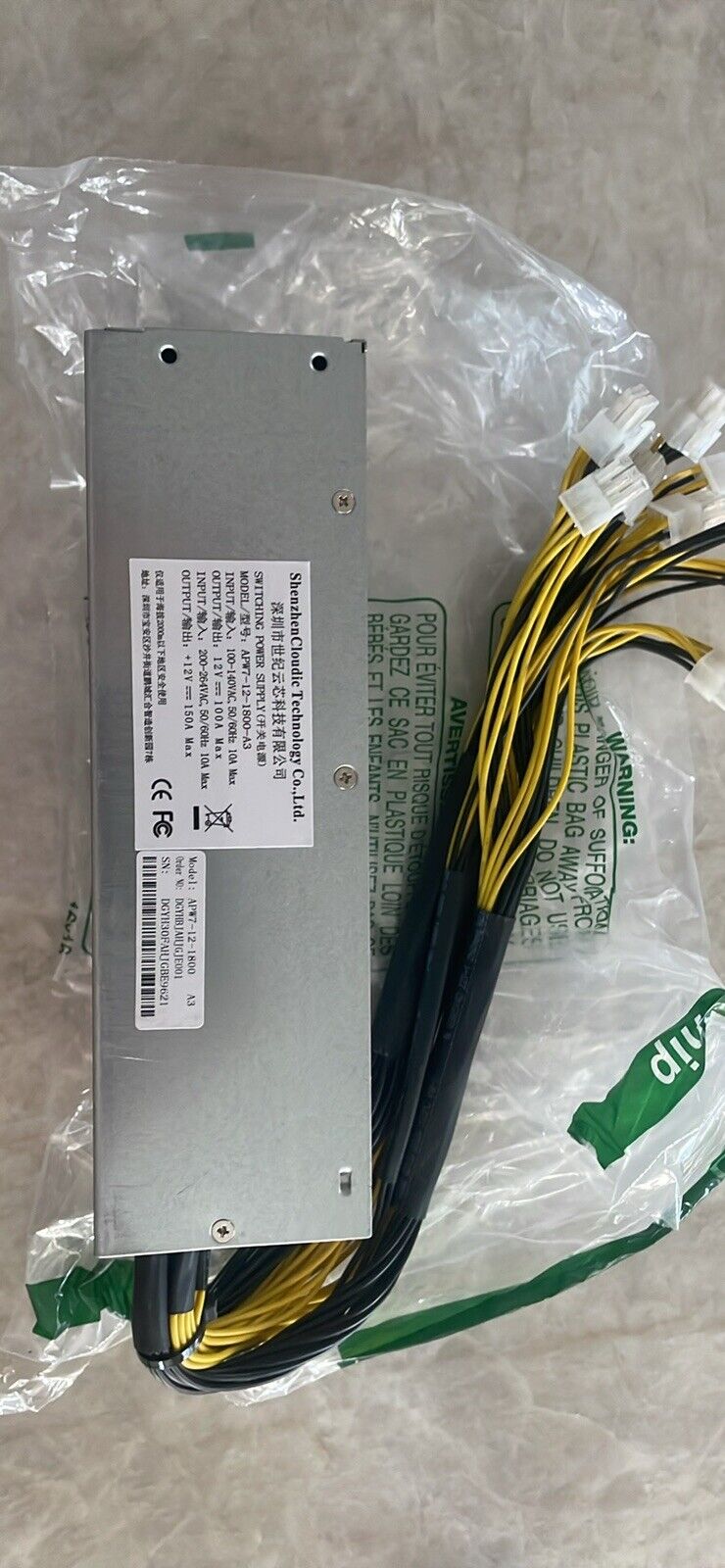 Bitmain APW7 1800W APW7-12-1800-A3 Power Supply for Antminer