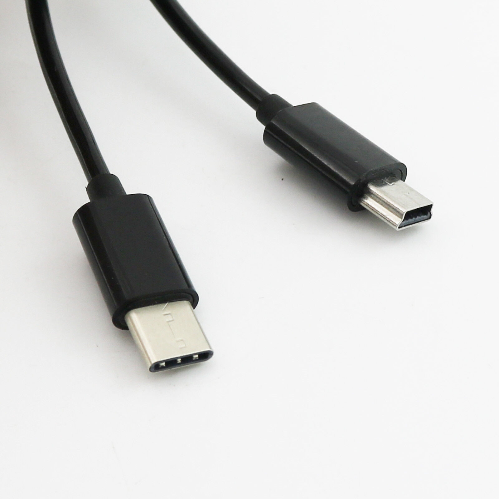 1pc USB 3.1 Type C Male To Mini 5 Pin Male Spiral Coiled Data Sync Charger Cable