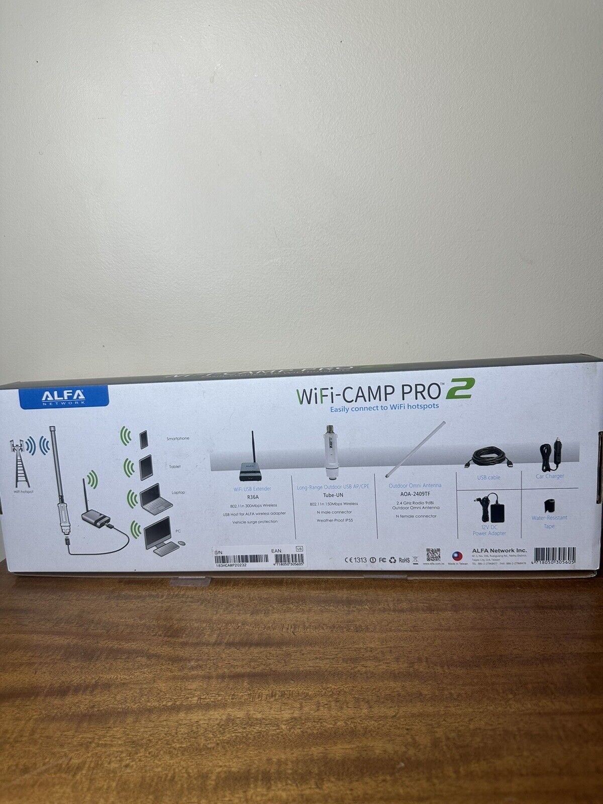 Alfa WiFi Camp-Pro 2 Preowned Euc