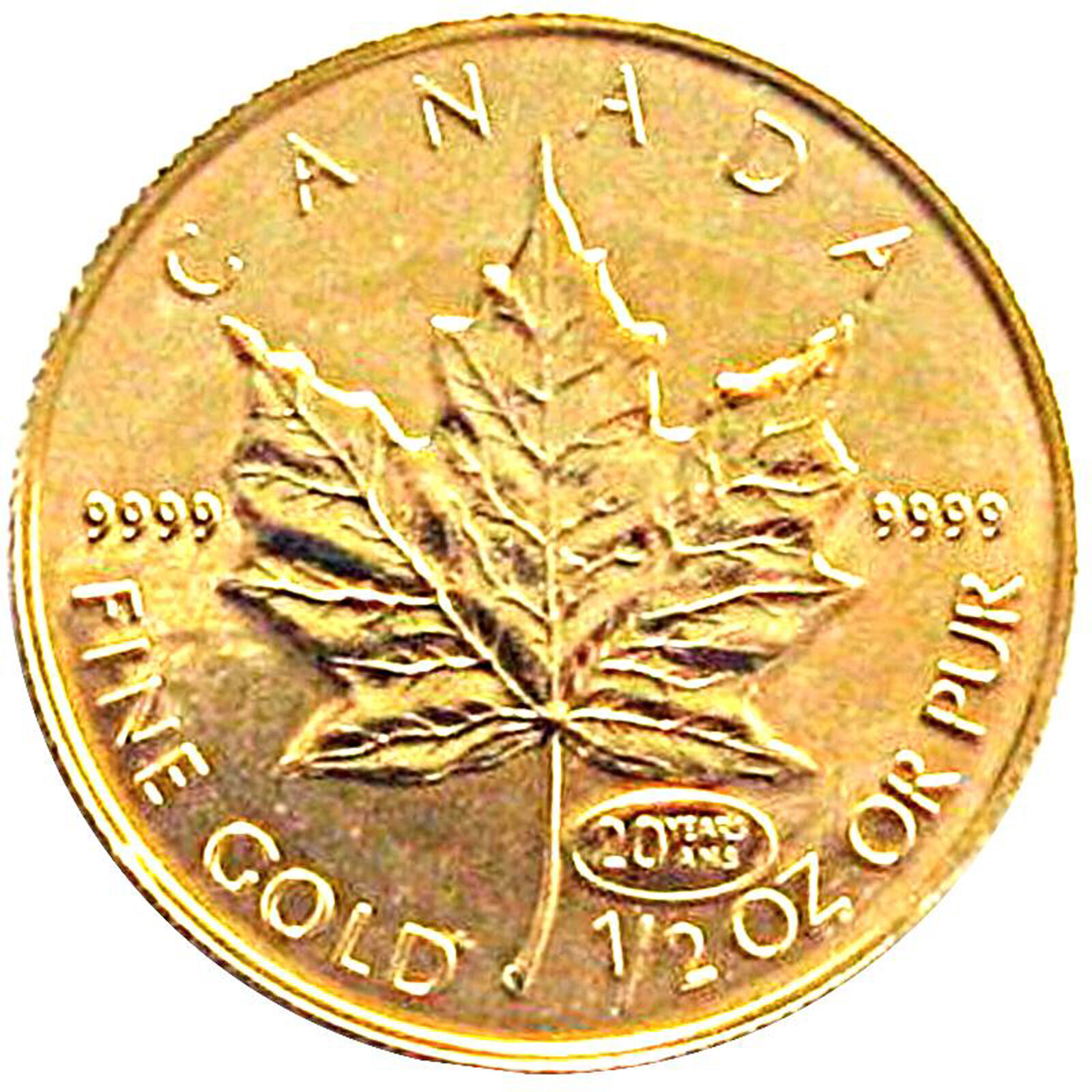 Canadian Gold Maple Leaf 1/2 oz Date Our Choice UNC