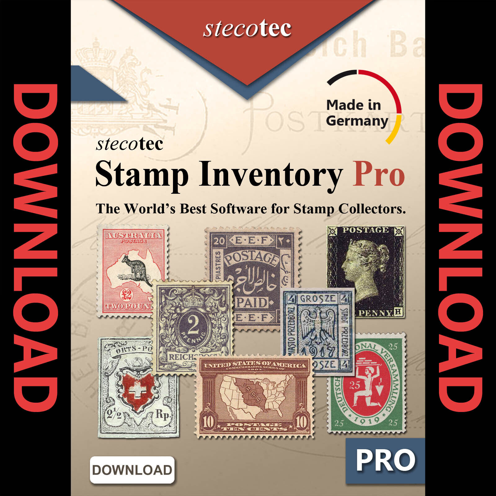 Stecotec Stamp Inventory Pro - The collecting software for stamp collectors