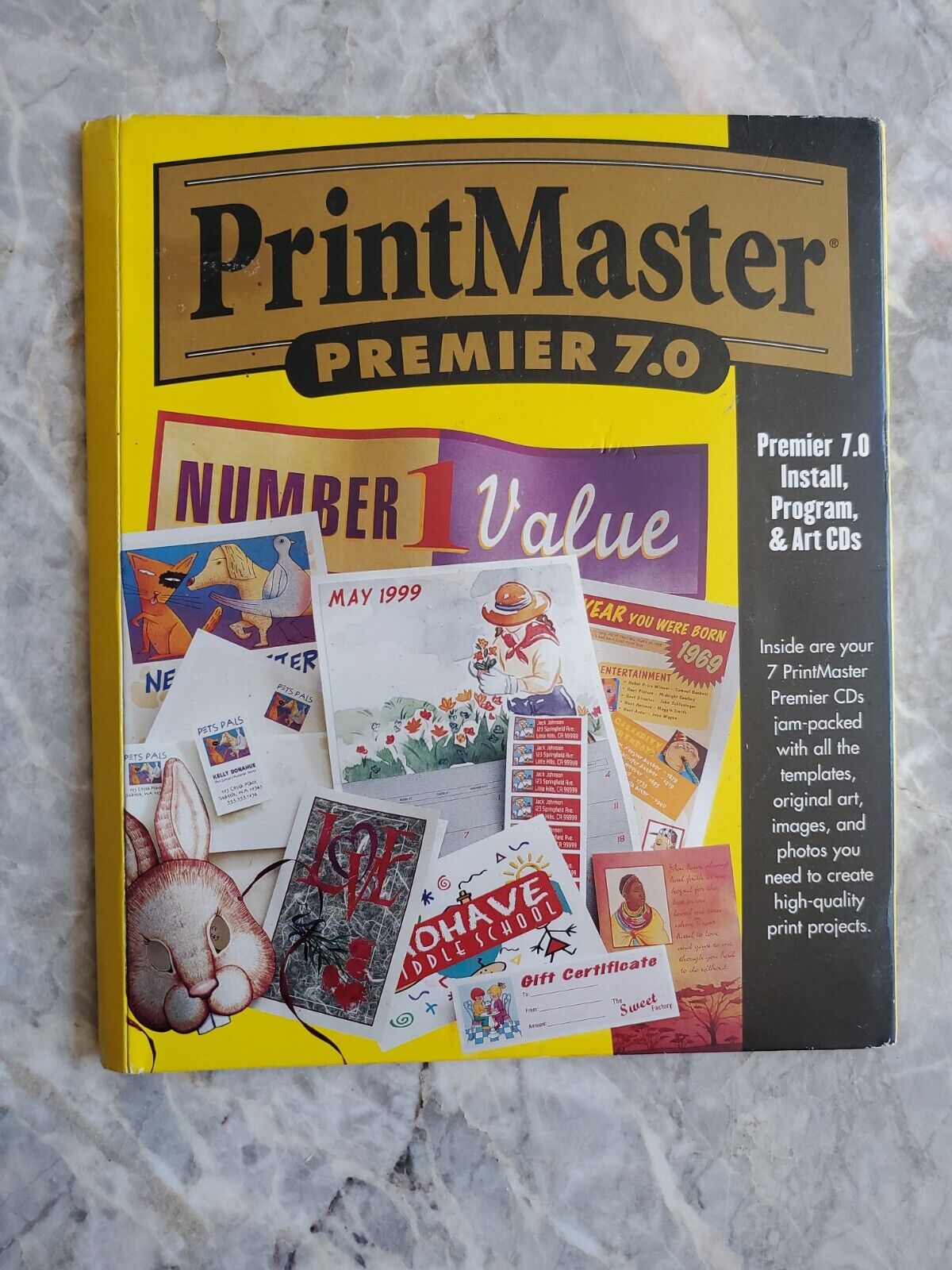 New PrintMaster Premier 7.0 for Windows - Graphics Desktop Publishing Software