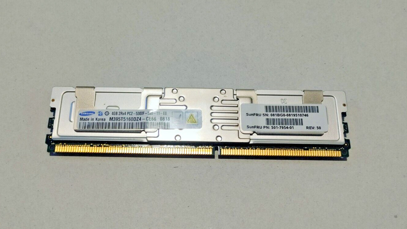 Samsung 4GB 2RX4 PC2-5300F DDR2 667MHZ ECC FB-DIMM Server Memory RAM