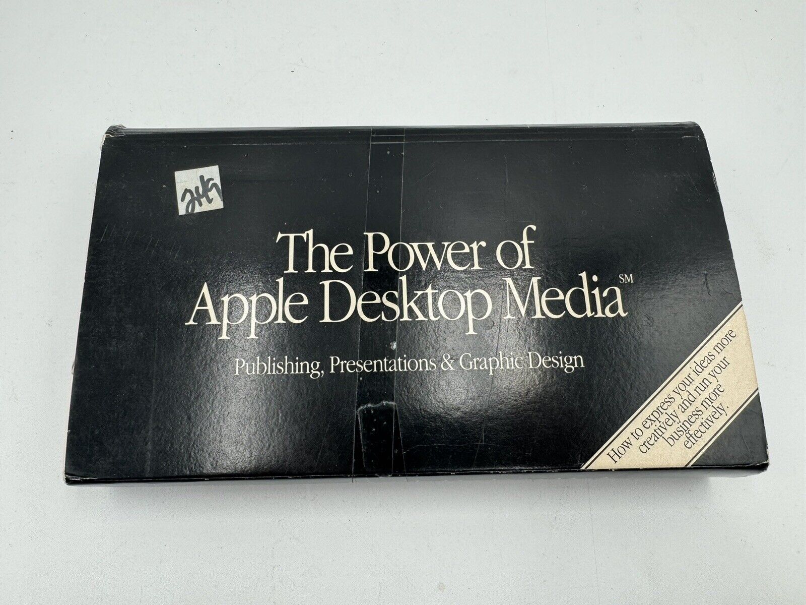 Vintage The Power Of Apple Desktop Media Macintosh VHS Tape RARE