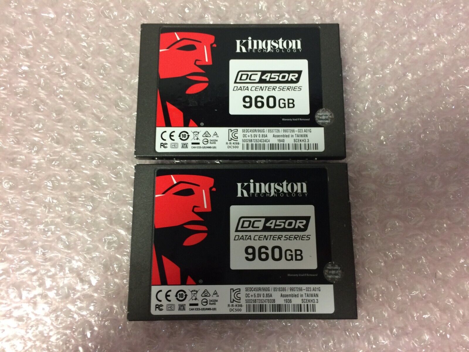 LOT of 2 Kingston 960GB 2.5\
