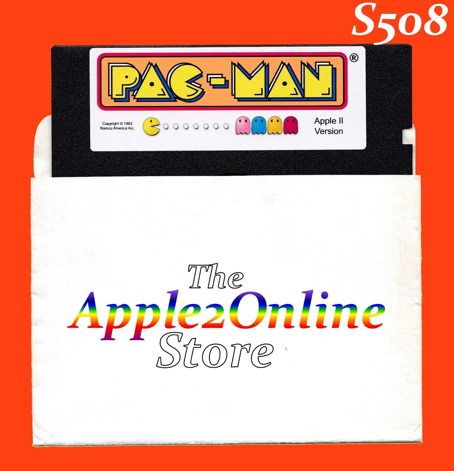 ✅ 🍎 Pac-Man for the Apple II+ IIe IIc IIGS - NEW DISK