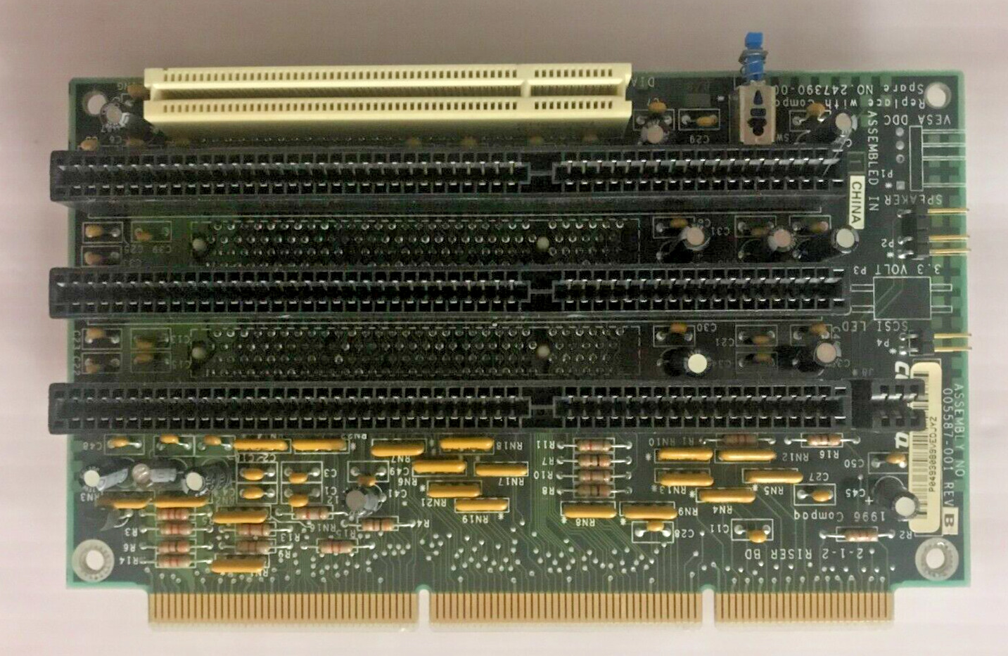 Compaq Backplane board 3 ISA 3 PCI 005587-001