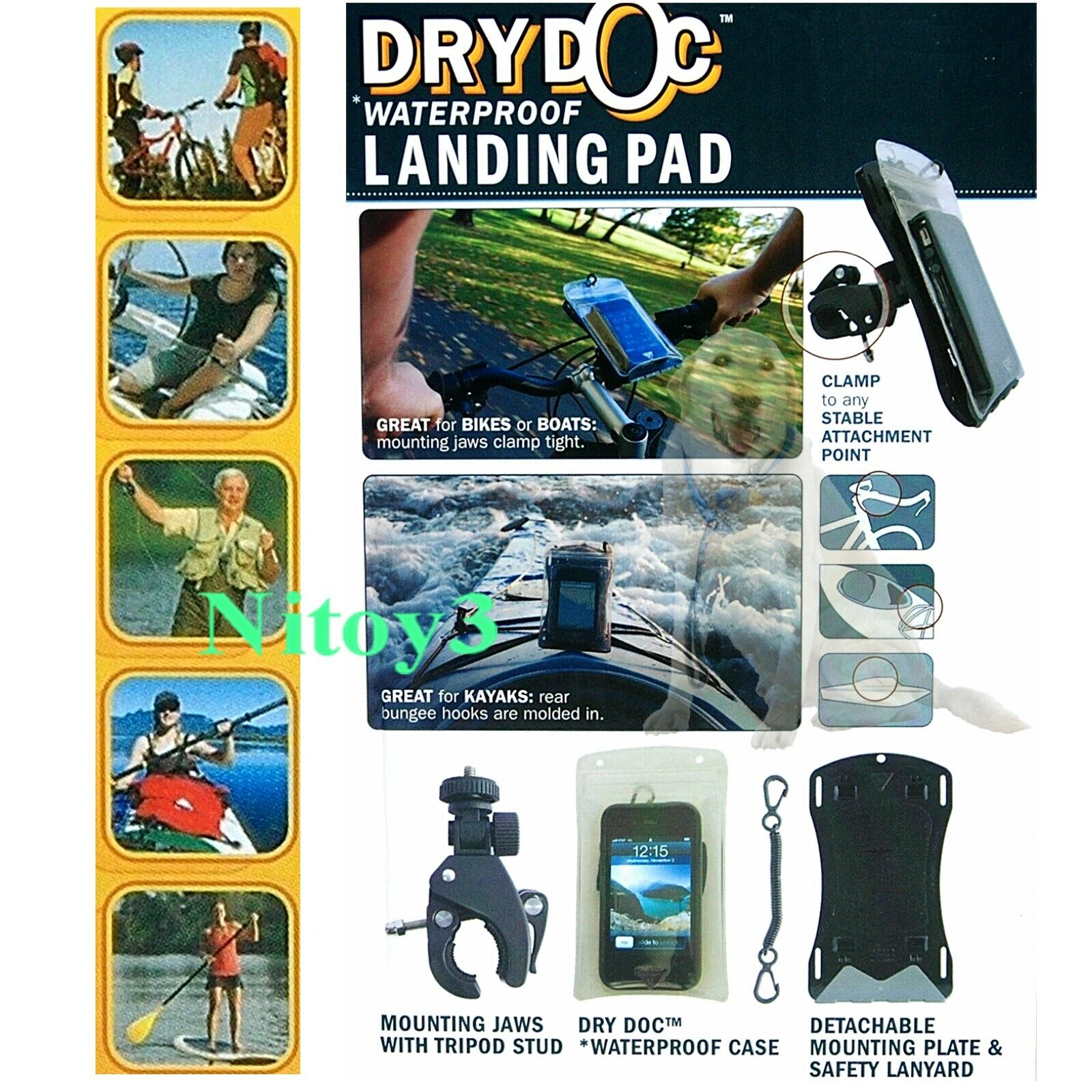 Seattle Sports Dry Doc Waterproof Bag Electronic Storage For Canoeing-Bike Ride