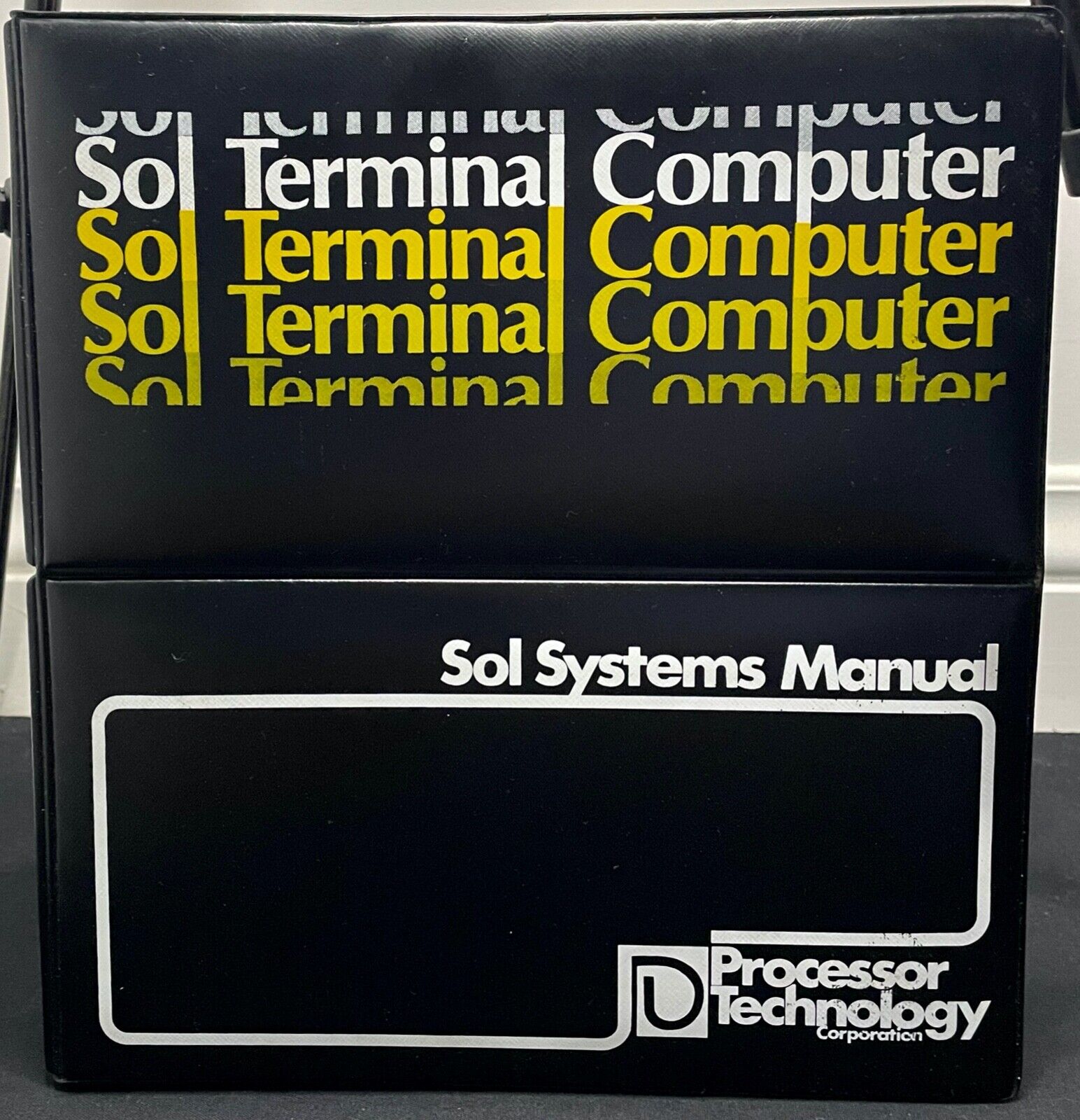 SOL 20 Original Manual Processor Technology SOL Terminal Computer Manual RARE