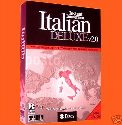 Learn to Speak ITALIAN Language DELUXE 8 CDs PC+Audio NEW in BOX FACTORY SEALED