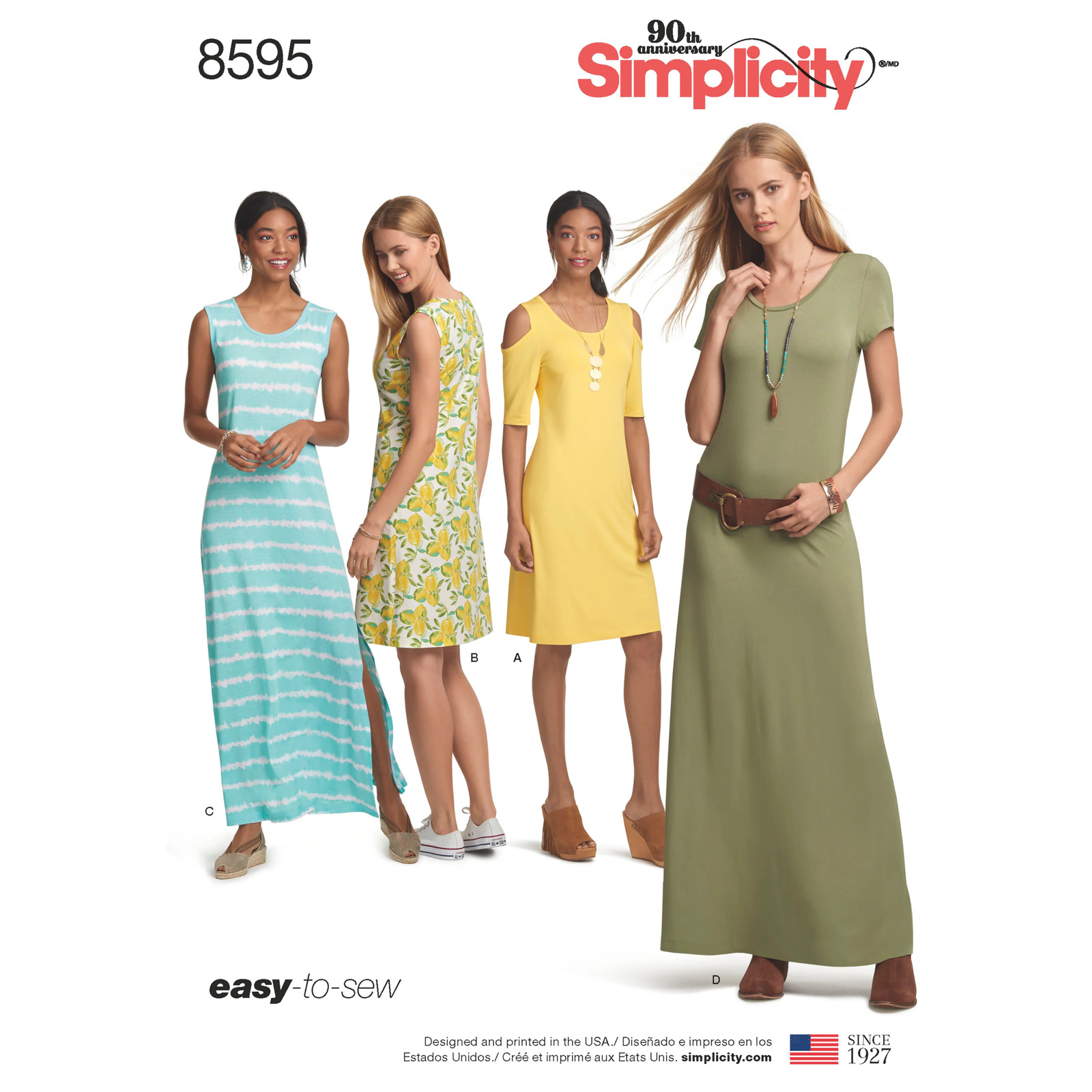 Simplicity Sewing Pattern 8595 Misses\' Knit Dresses