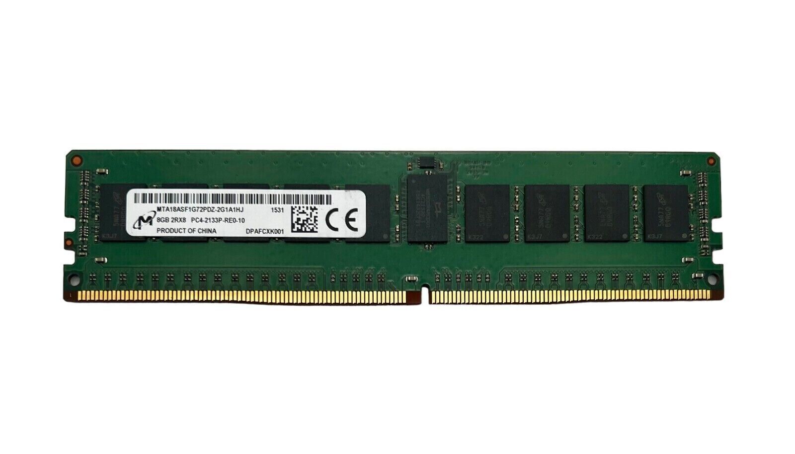 Micron 8GB 2Rx8 PC4-2133P-REB-11 ECC REG Server Memory MTA18ASF1G72PDZ-2G1