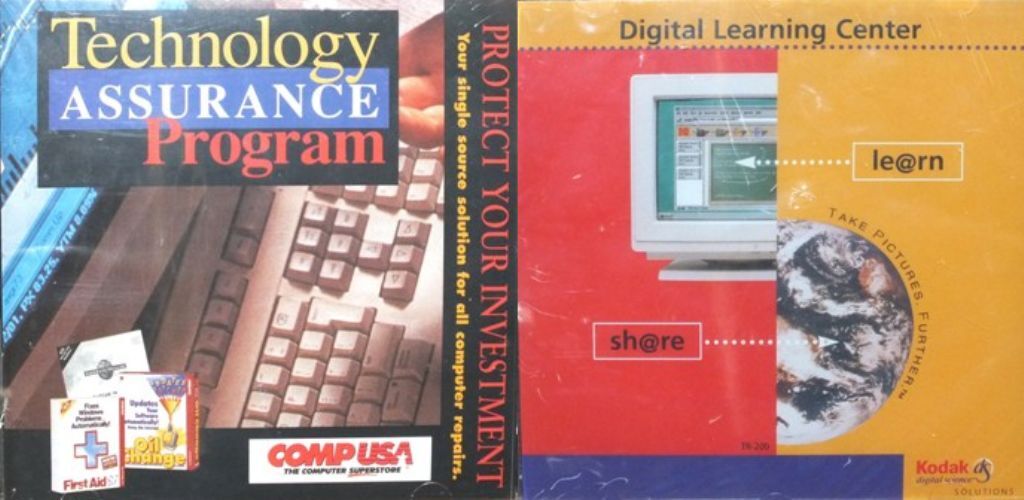 *Set of 2* Vintage Software Digital Learning Kodak & Tech. Assurance Program