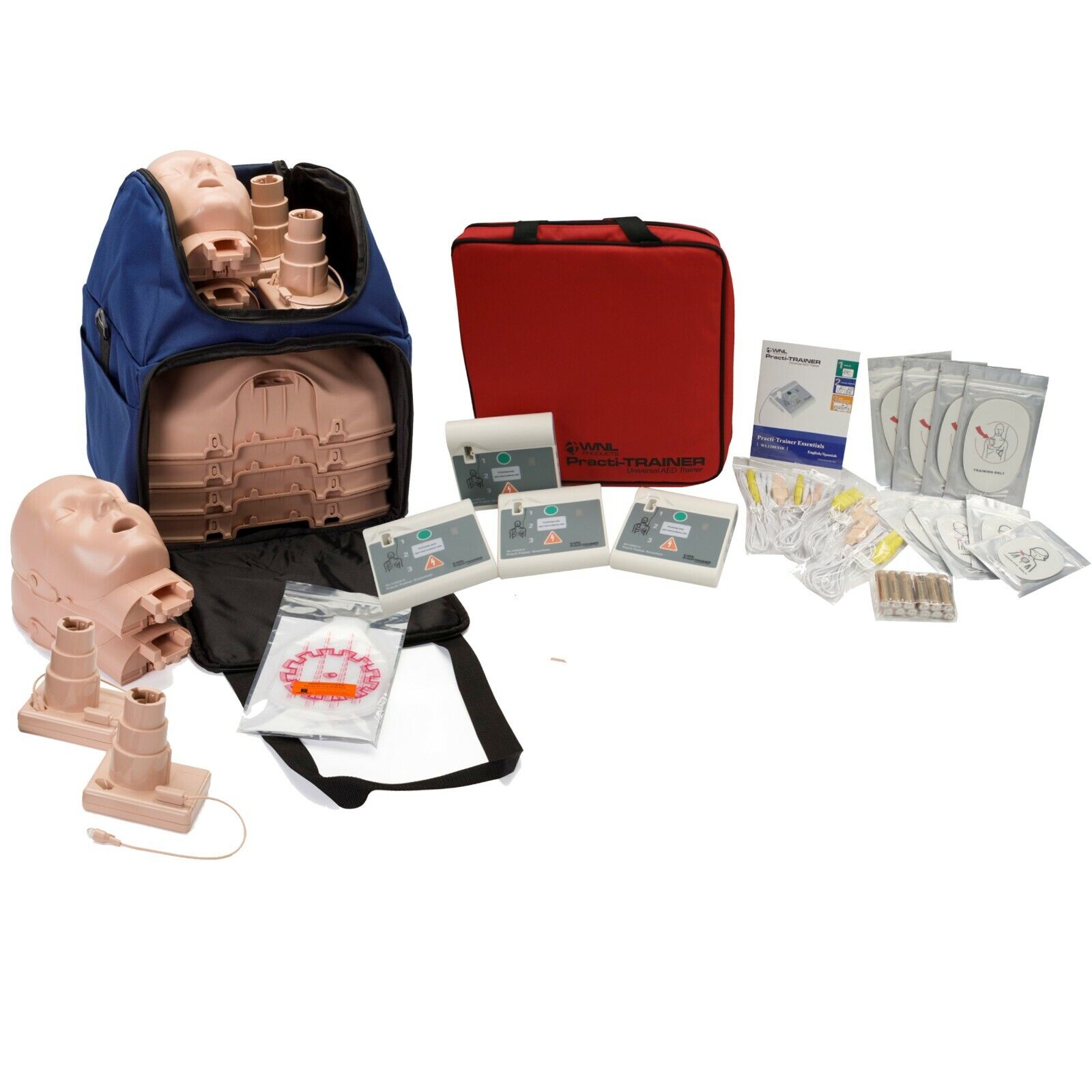 CPR Training Kit w/ Prestan Ultralite Manikins w/ FEEDBACK  & WNL AED Trainers