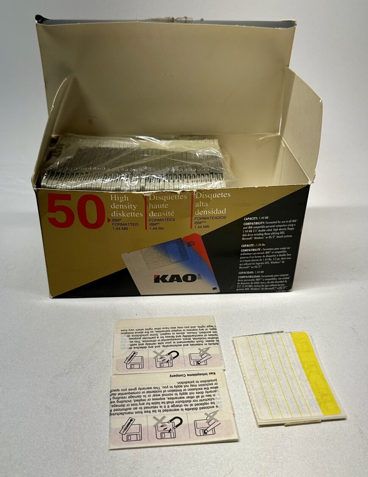 LOT of 38 KOA 3.5” High Density Diskettes IBM Formatted 1.44 MB