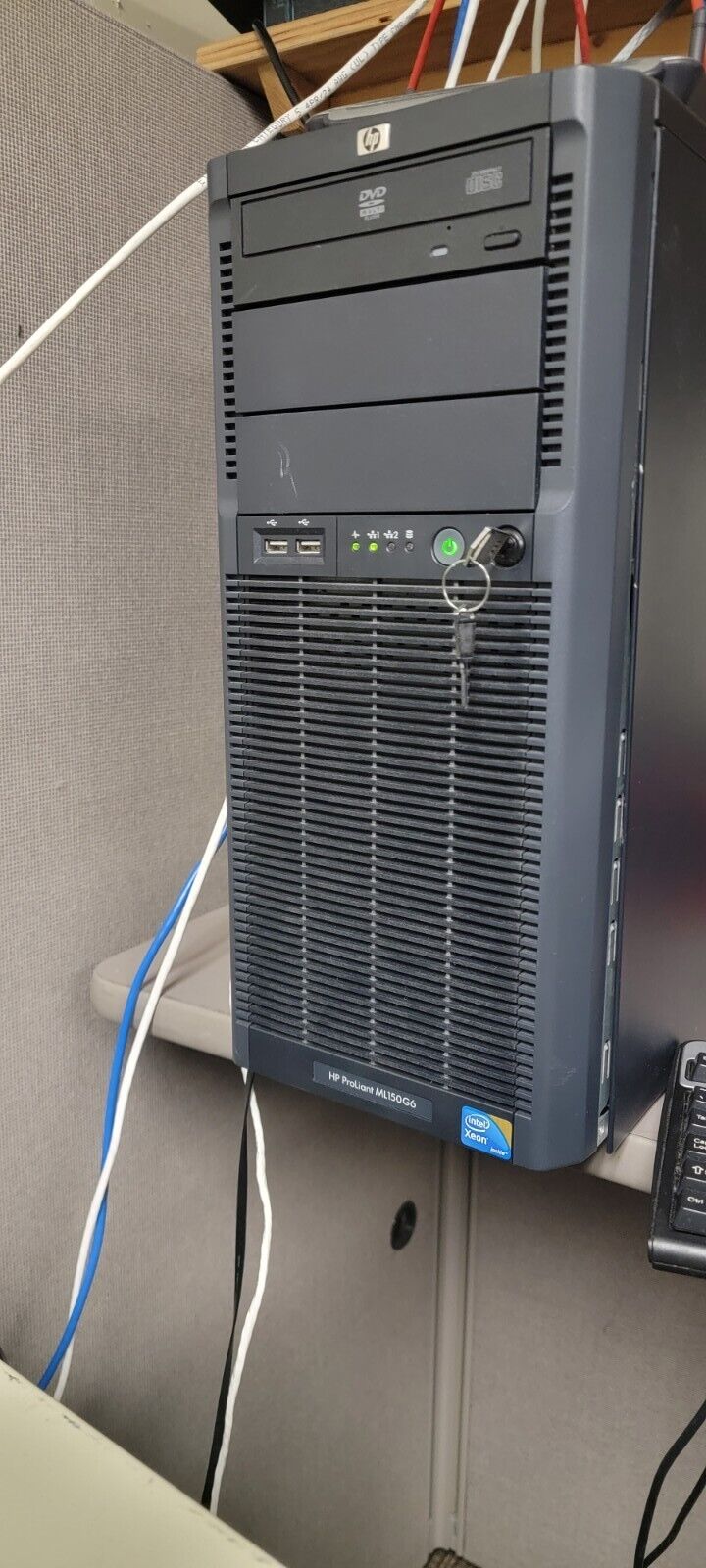 HP PROLIANT ML150 G6 TOWER SERVER XEON 4 cores E5504 2.00GHz 24GB 2TB Raid 0+1