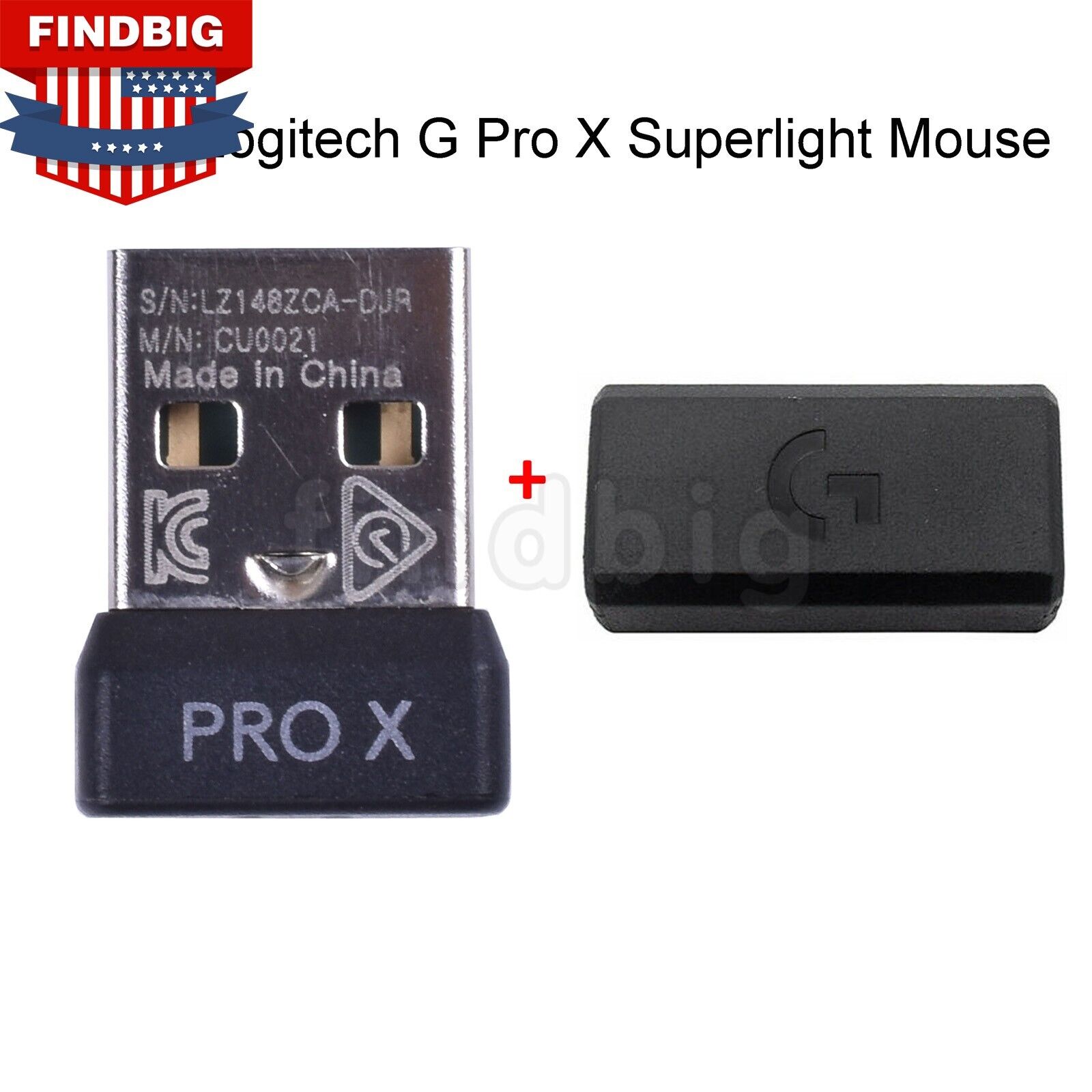 USB Dongle Mouse Receiver + Extension Adapter for Logitech G Pro X Superlight