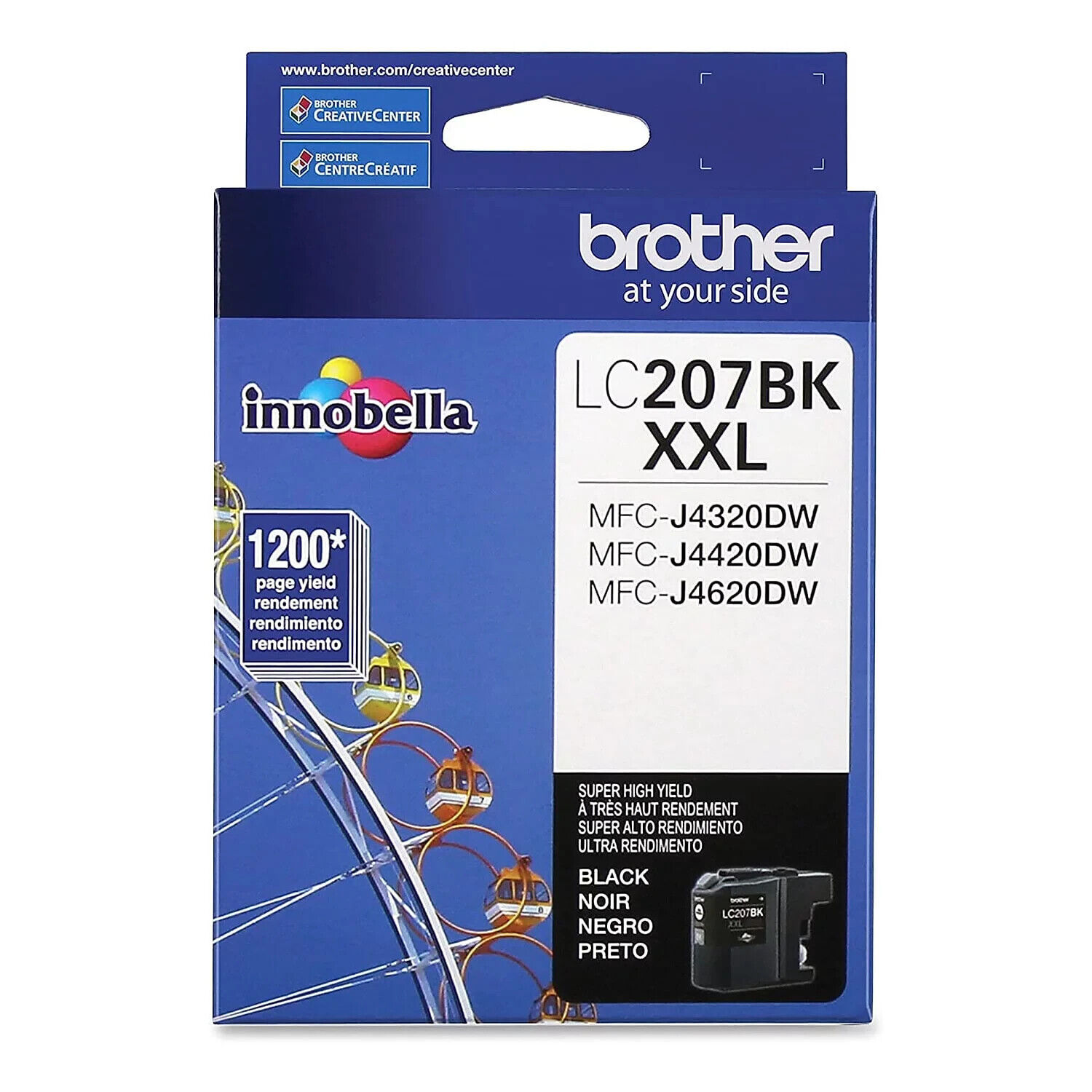 Brother LC207BK XXL Innobella Super High-Yield Ink, Black Exp 2025