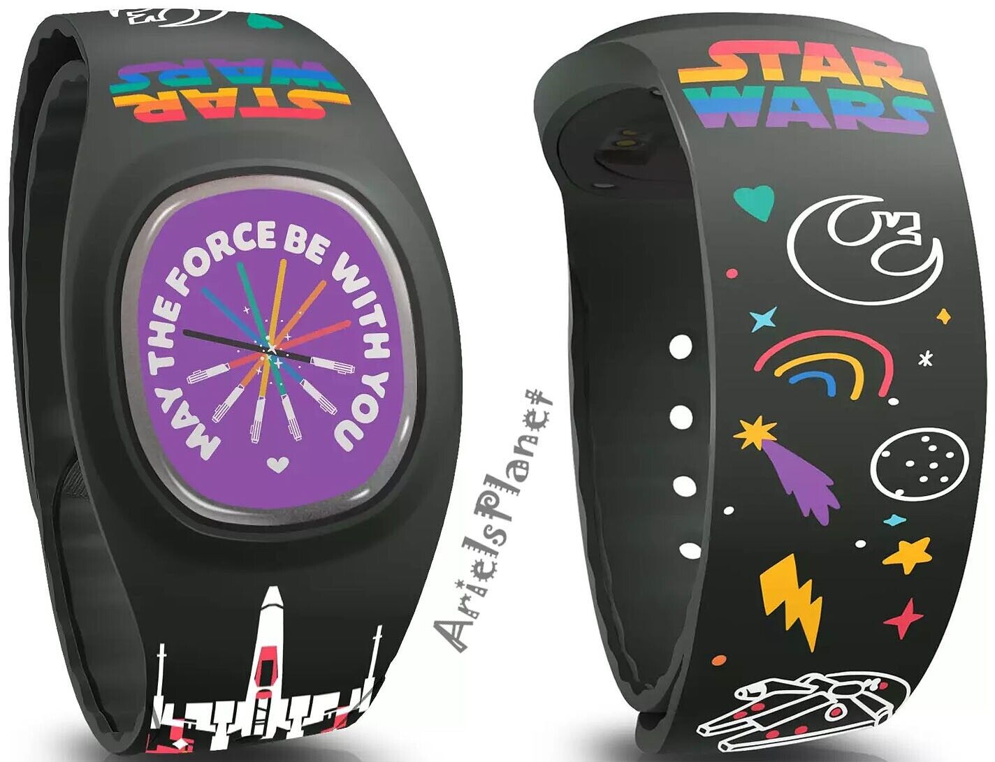 Disney Parks Star Wars: Pride Collection May Force Be  Magicband+ Plus Unlinked