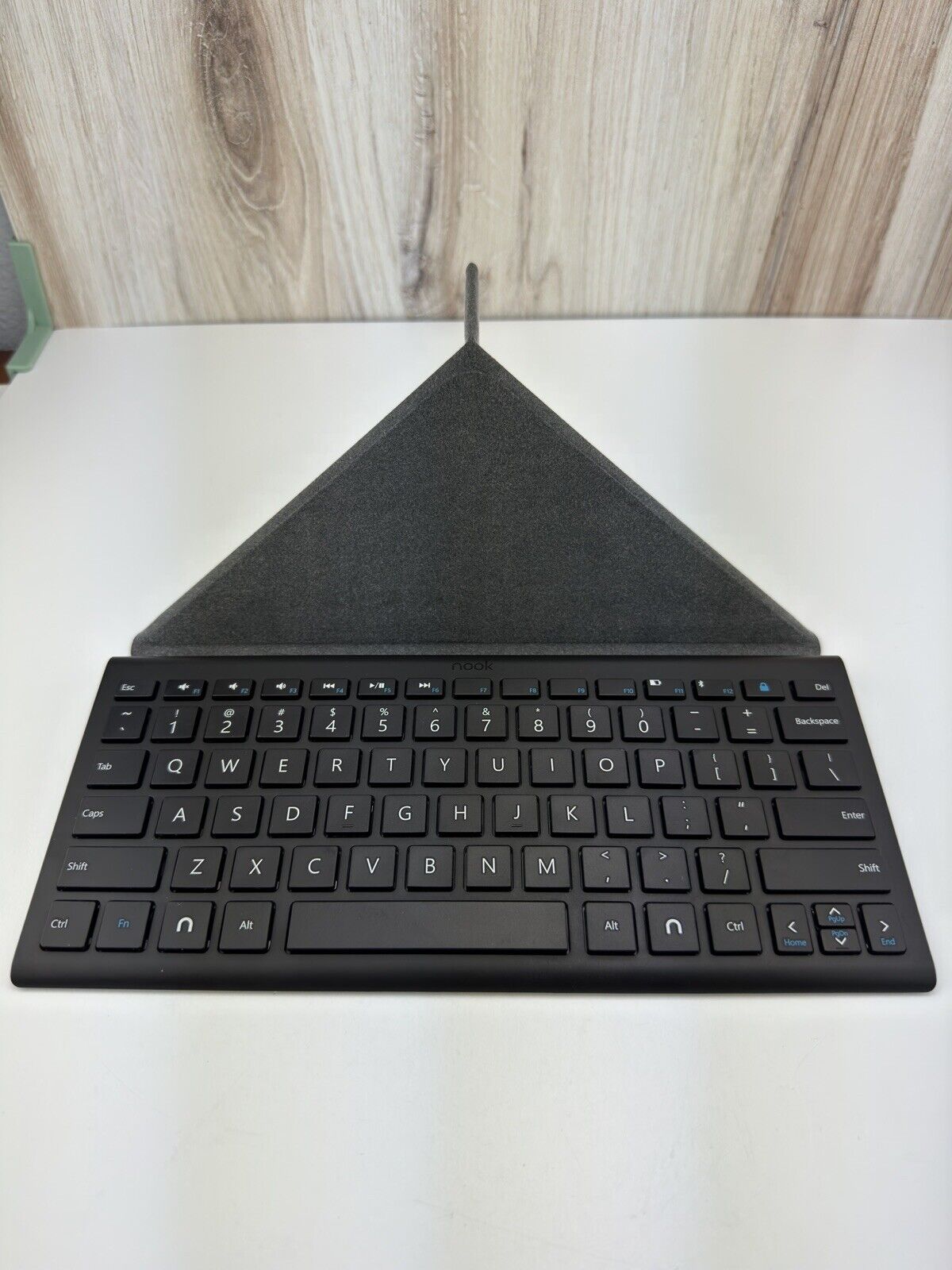 Nook Bluetooth Keyboard Black Folding KT-1155 Tested Working NICE