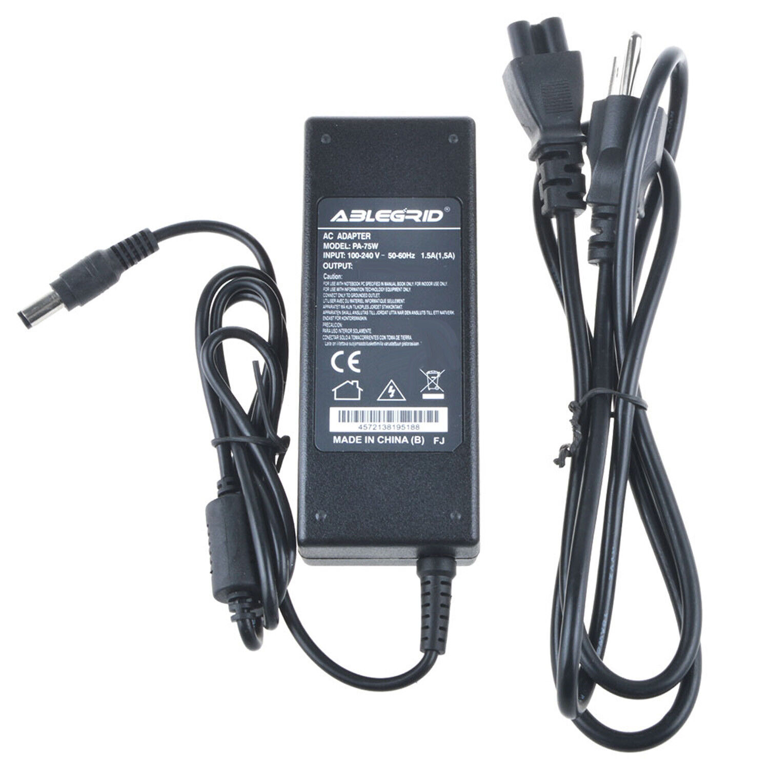 AC Adapter For Toshiba Satellite A15-S1291 A15-S1292 A15-S157 Power Cord Charger