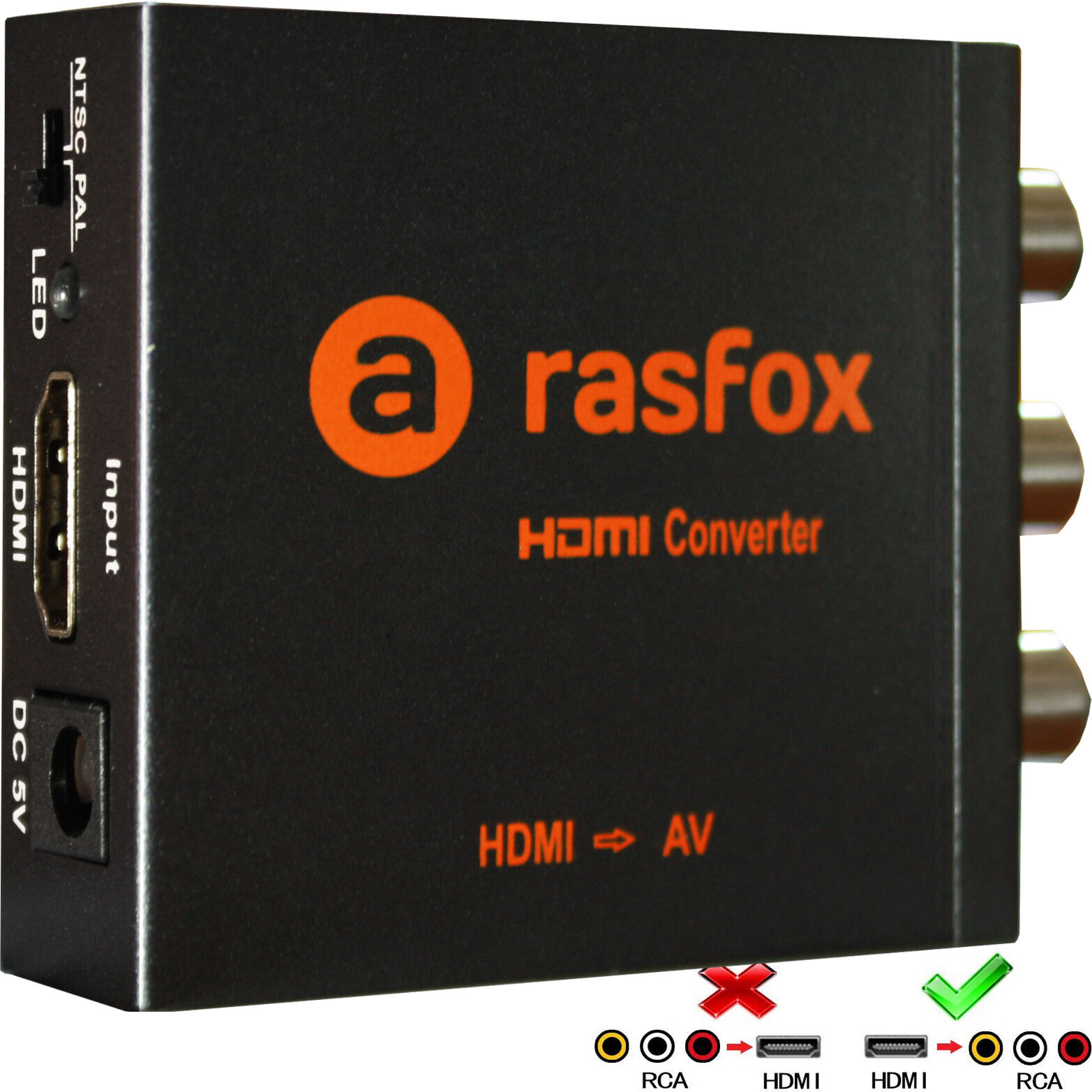 HDMI to AV / RCA Converter 1080P Fire TV sticker Roku 2/3/4 Apple TV Chromecast