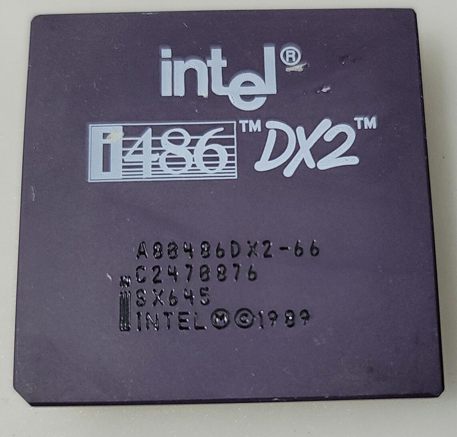 Vintage Rare Intel i486 DX2 A80486DX2-66 SX645 Processor Collection/Gold