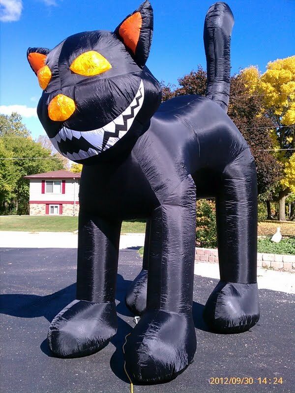 ***HUGE*** 10\' Black Cat inflatable Halloween Yard Decor