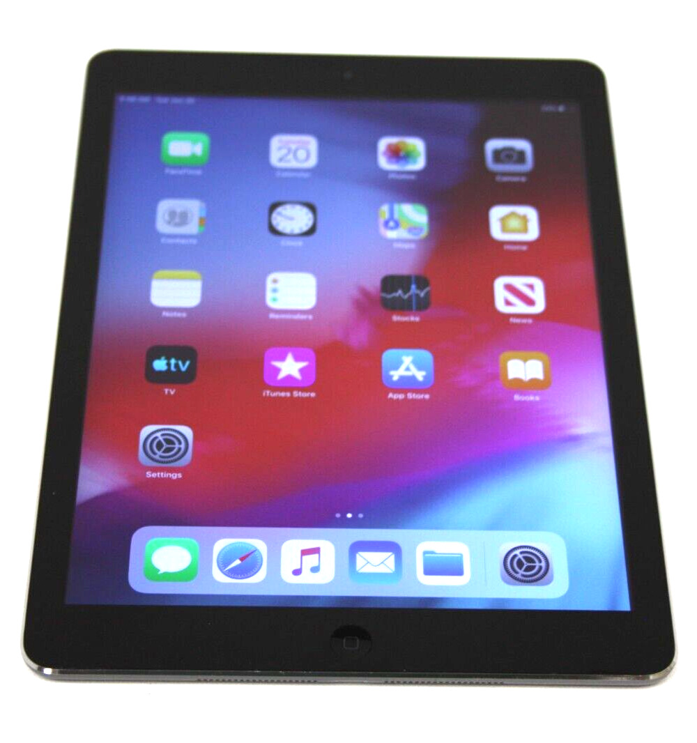 Apple iPad Air Gen 1 A1474 (16GB Storage - Space Gray - iOS 12 - MD785LL/A) *