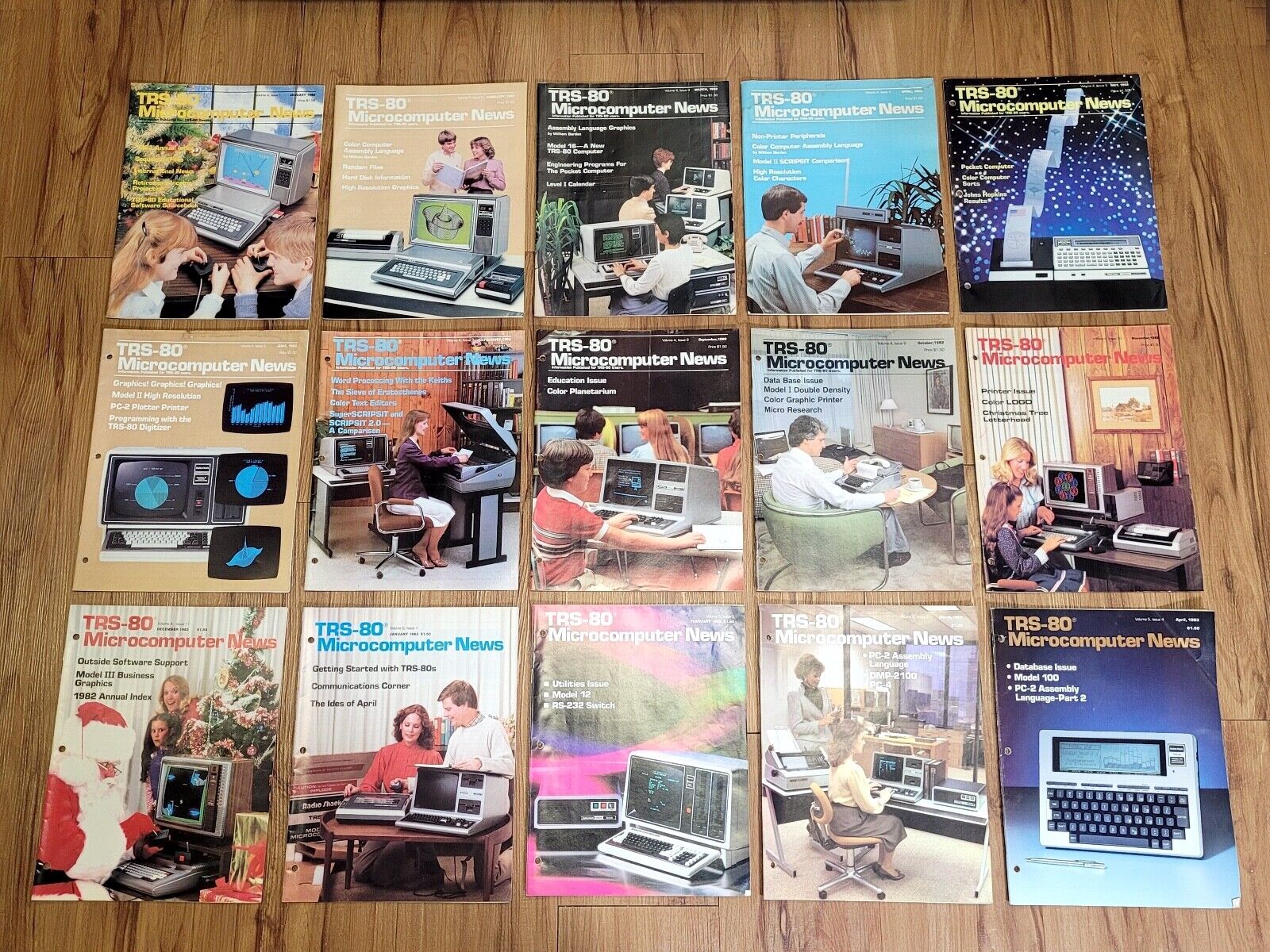 🔥 RADIO SHACK TRS-80 Microcomputer News - 23 Issues ( 1982, 1983, 1984 )