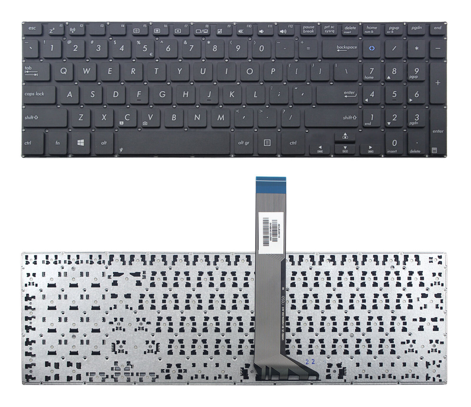 Black UI Keyboard For ASUS S551 S551LN V551 V551LA V551LB V551LN